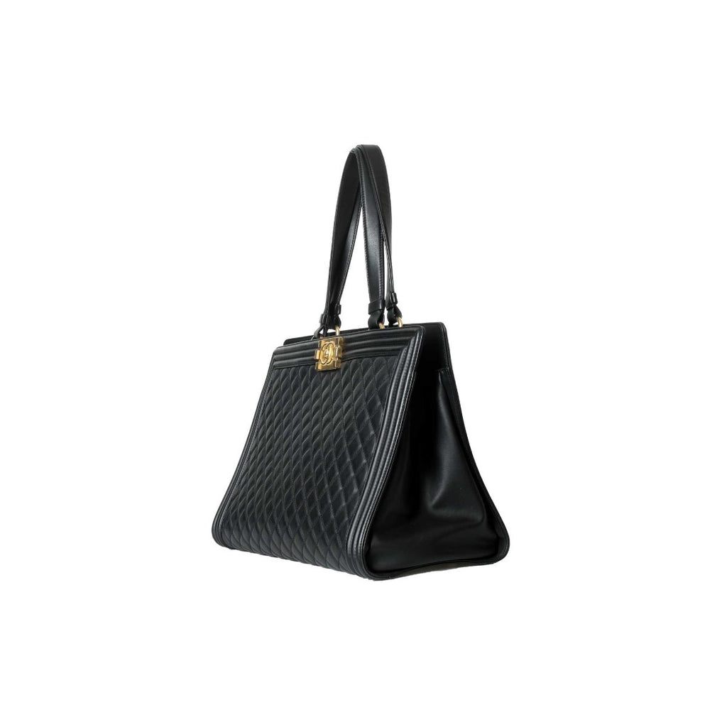 Chanel Black Boy Shopping Tote