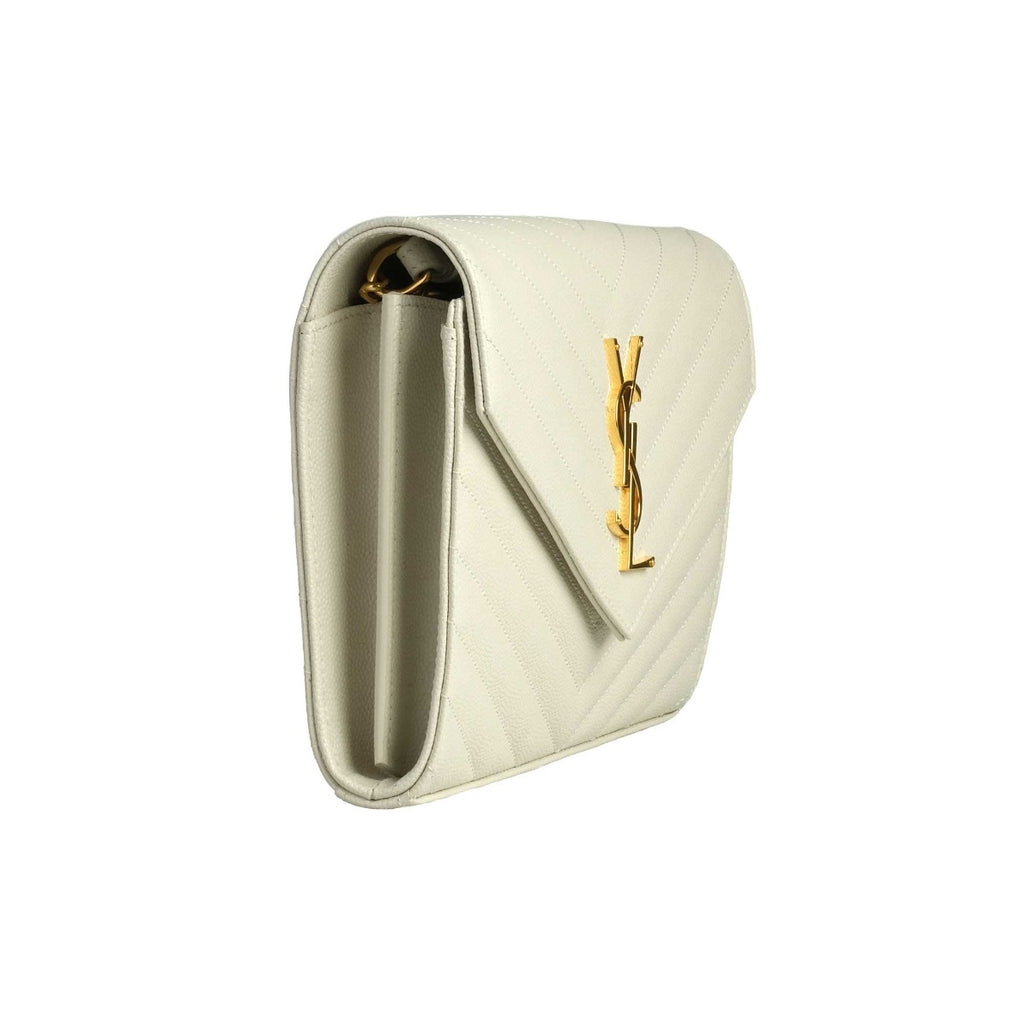 Saint Laurent  Matelassé Envelope Chain Wallet