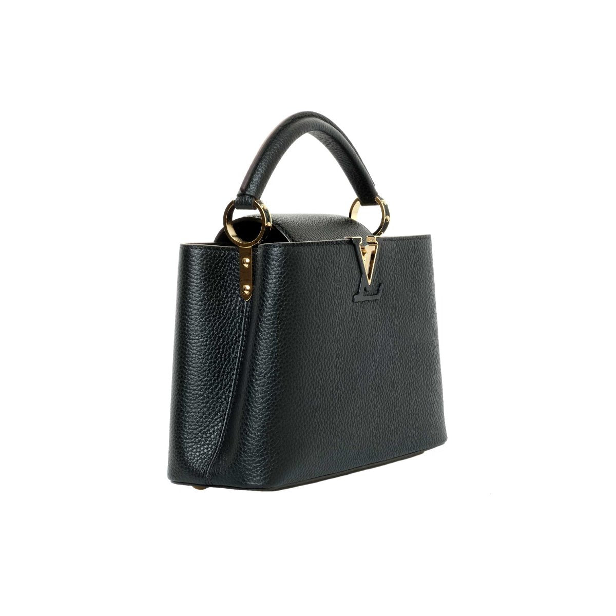 Louis Vuitton Black Taurillon Capucines BB