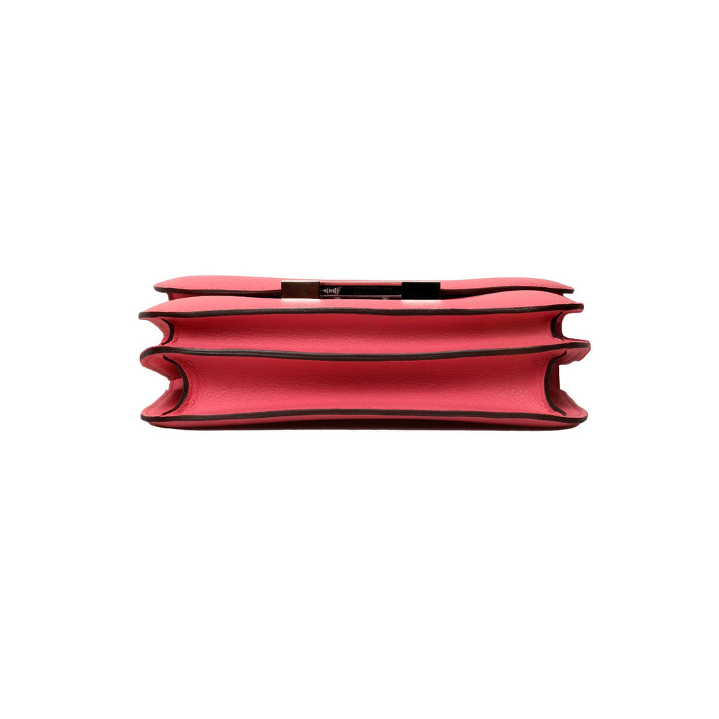 Hermès Rose Azalee Evercolor Constance III Mini