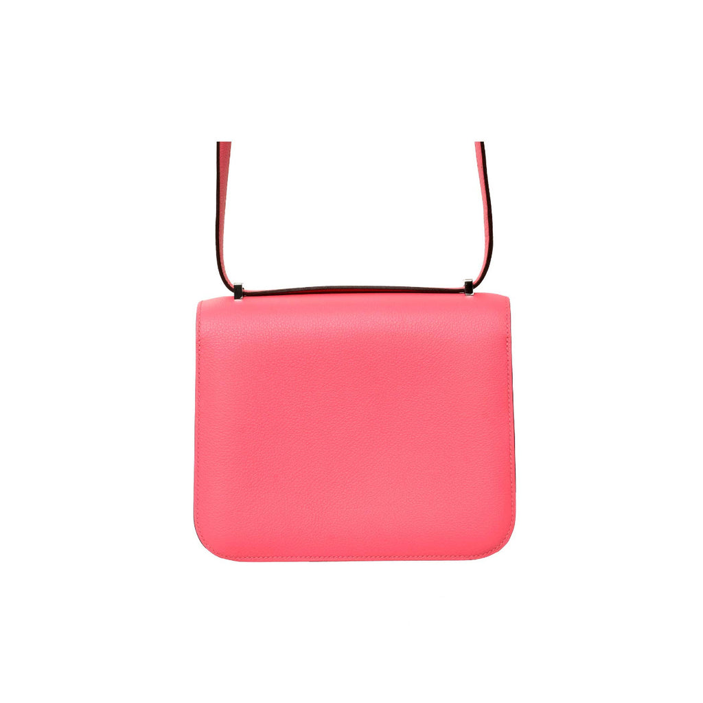 Hermès Rose Azalee Evercolor Constance III Mini