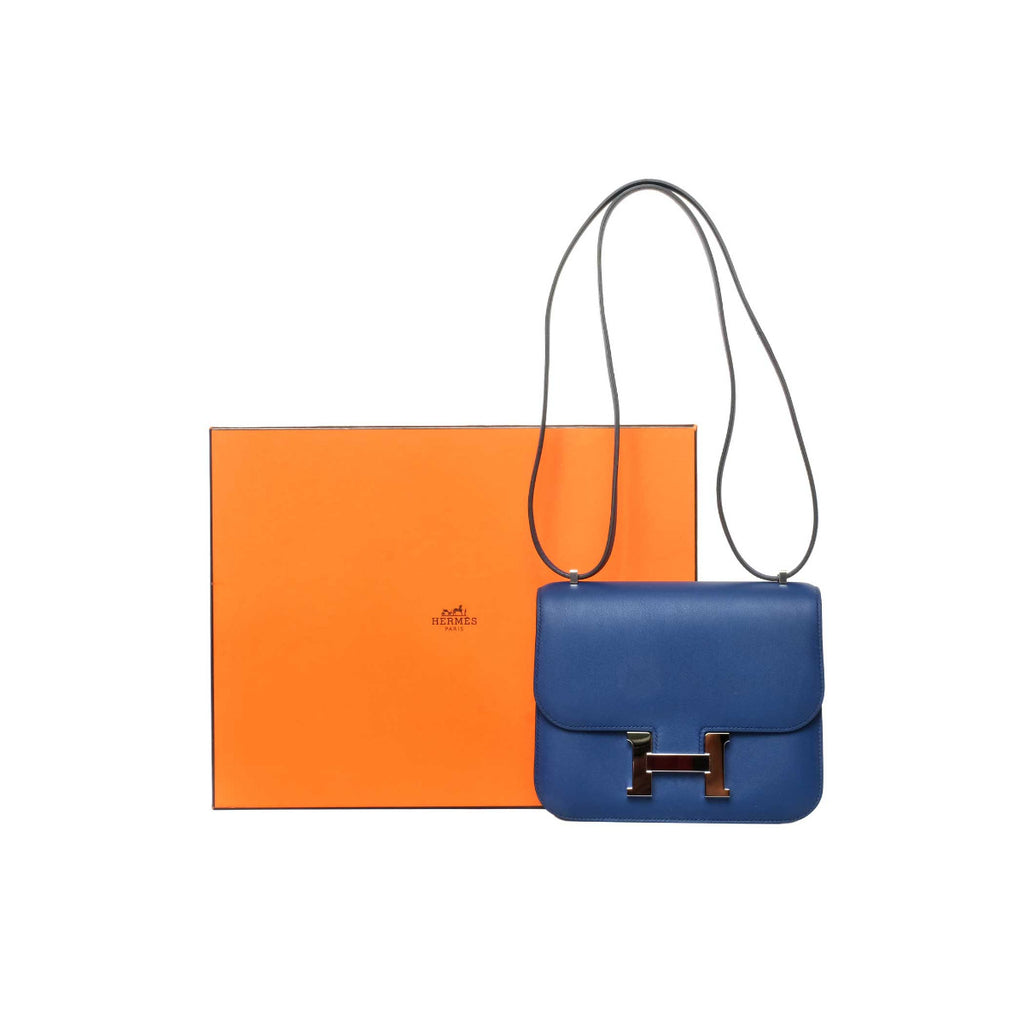 Hermès Bleu Saphir Swift Constance III Mini