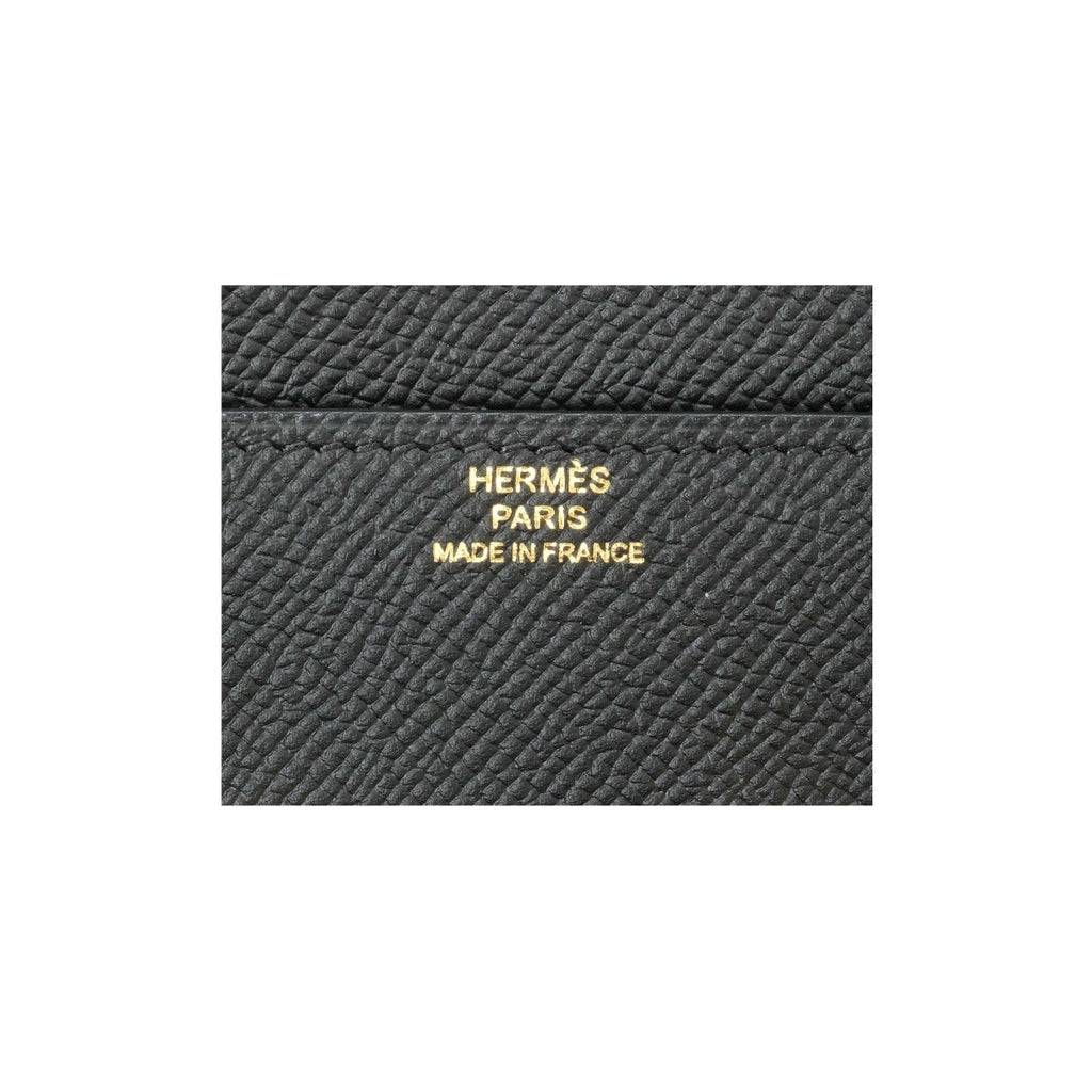 Hermès Black Epsom Constance Long Wallet