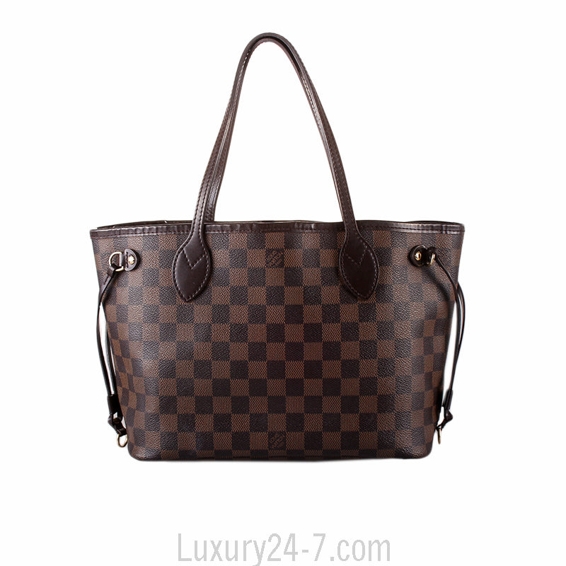 Louis Vuitton Damier Ebene Neverfull PM Handbag
