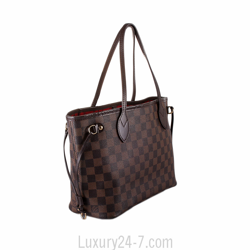 Louis Vuitton Damier Ebene Neverfull PM Handbag