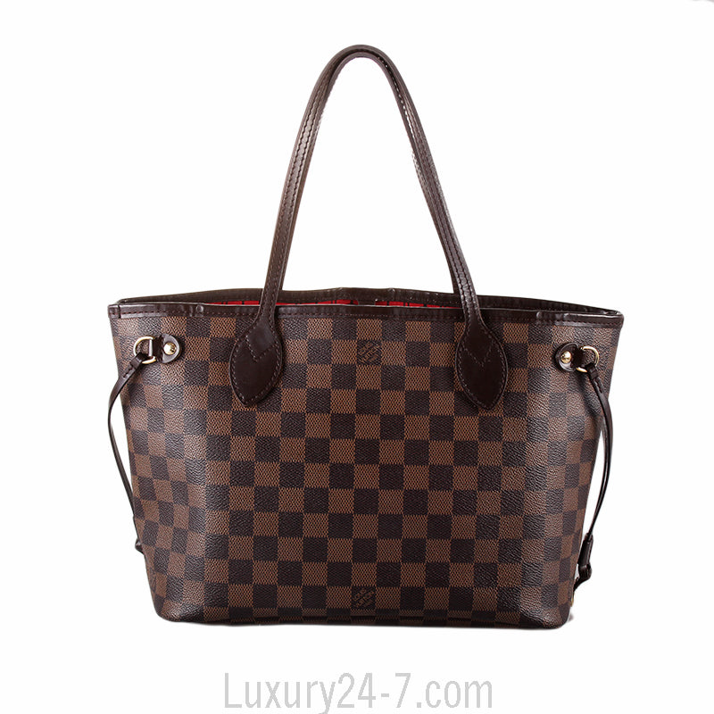 Louis Vuitton Damier Ebene Neverfull PM Handbag