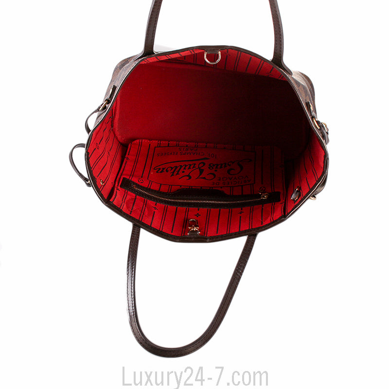 Louis Vuitton Damier Ebene Neverfull PM Handbag