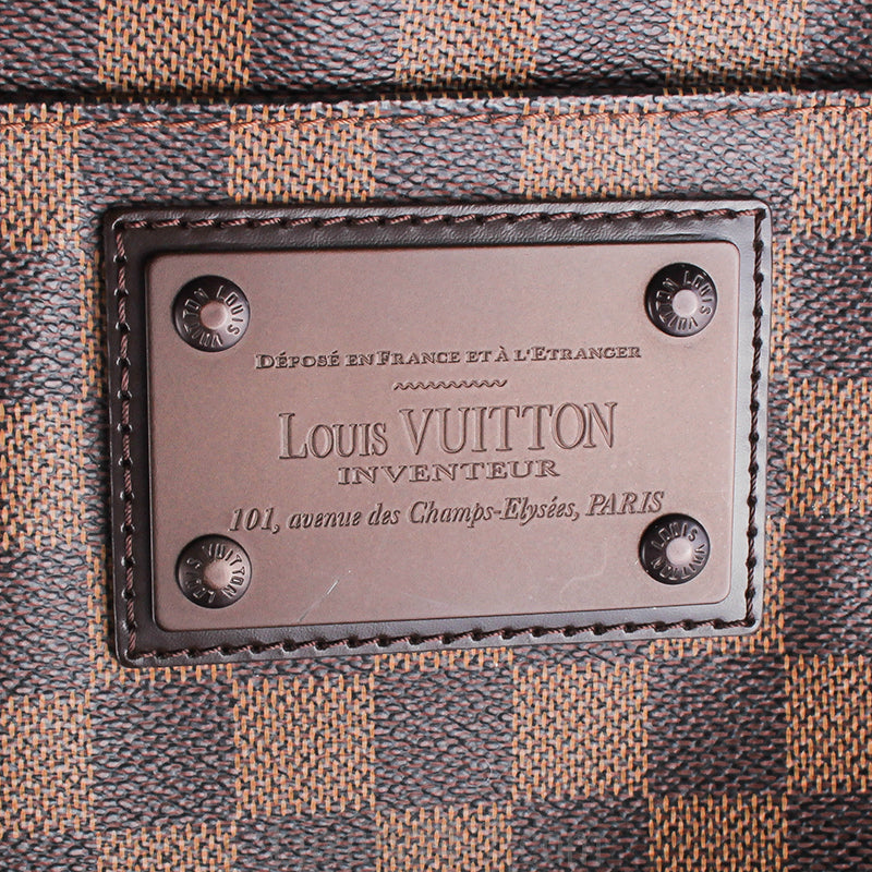 Louis Vuitton Damier Ebene Brooklyn Plate Pochette