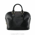 Louis Vuitton Black Epi Alma PM Handbag