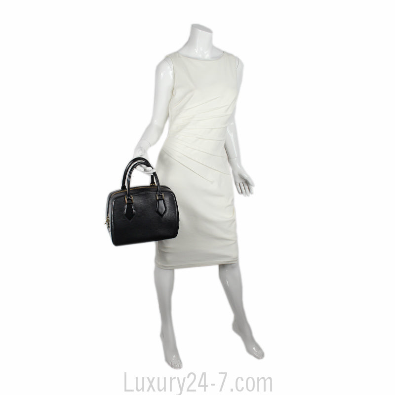 Louis Vuitton Black Epi Sablon Handbag