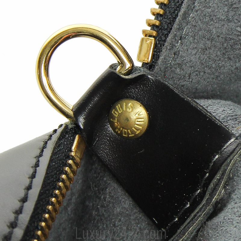 Louis Vuitton Black Noir Epi Soufflot Handbag