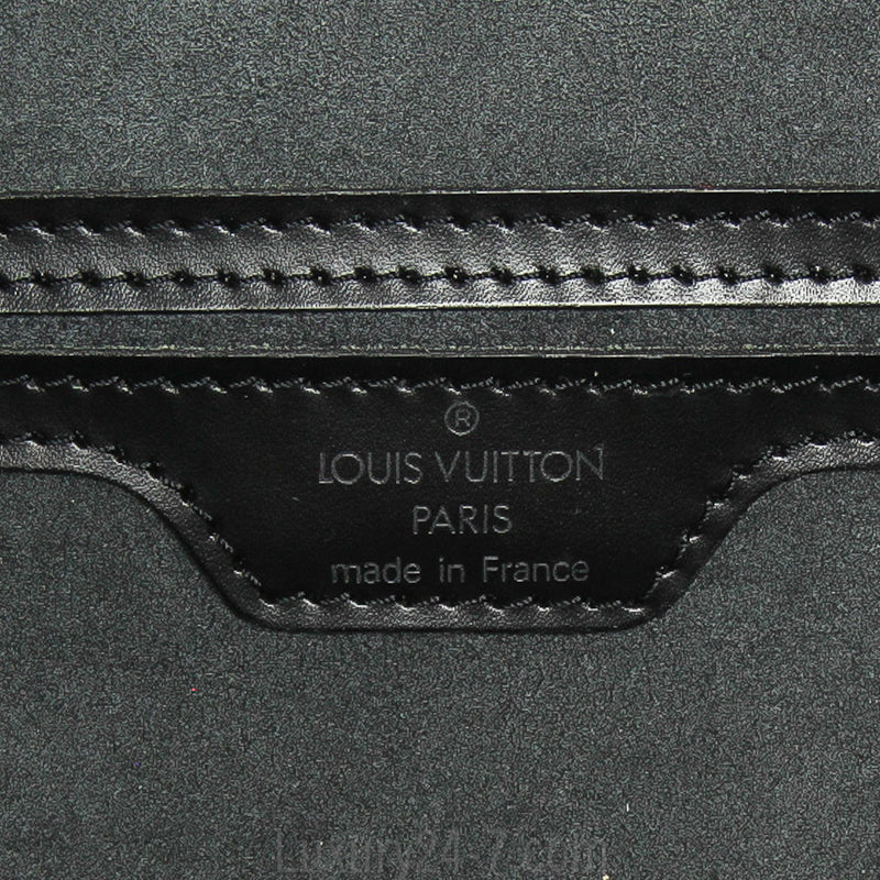 Louis Vuitton Black Noir Epi Soufflot Handbag