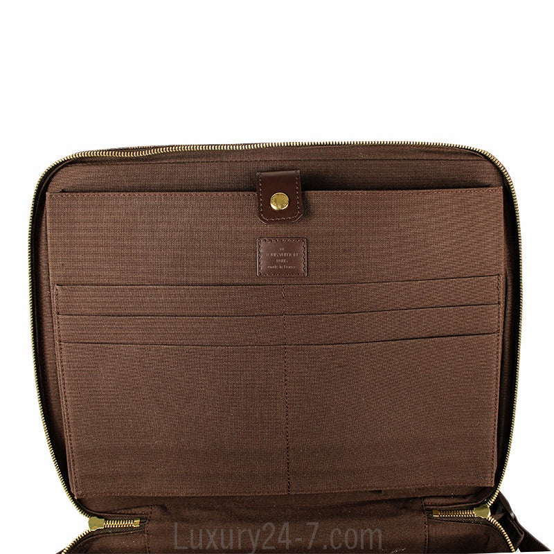 Louis Vuitton Damier Ebene Porte Ordinateur Sabana Computer Case
