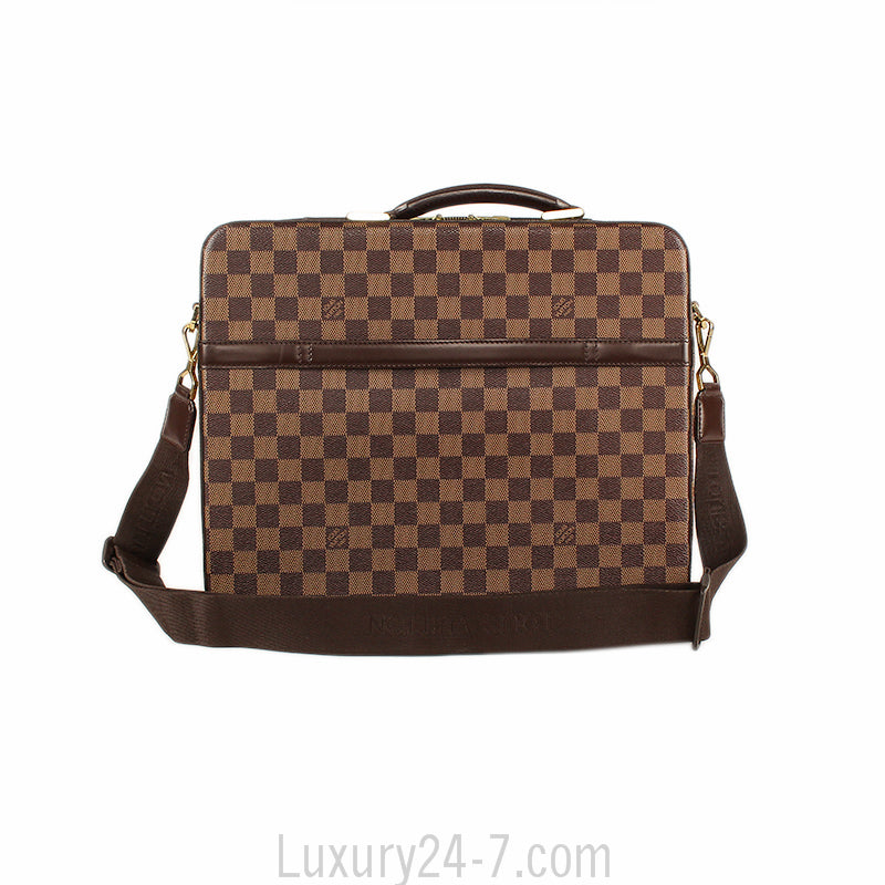 Louis Vuitton Damier Ebene Porte Ordinateur Sabana Computer Case