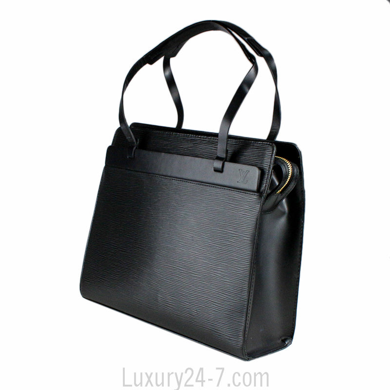 Louis Vuitton Black Epi Croisette GM Shoulder Bag