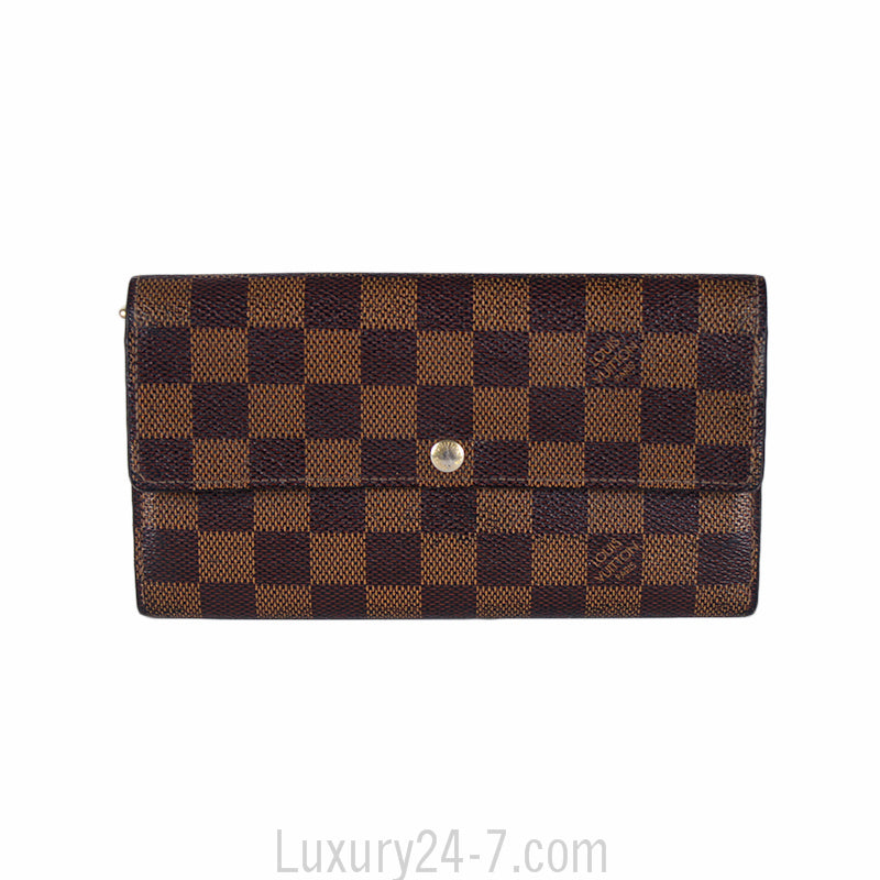 Louis Vuitton Damier Ebene Sarah Wallet
