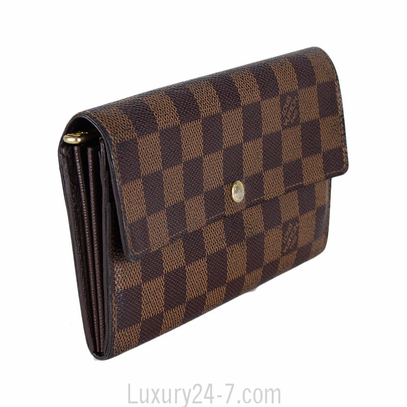 Louis Vuitton Damier Ebene Sarah Wallet