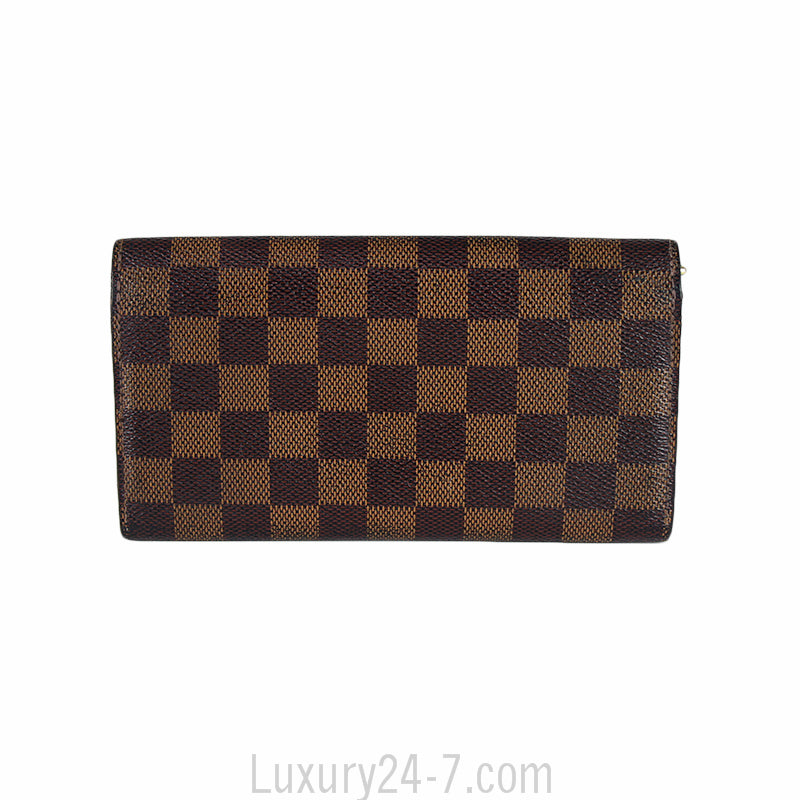 Louis Vuitton Damier Ebene Sarah Wallet
