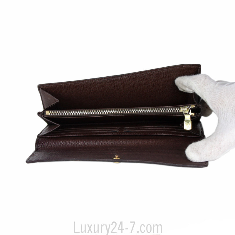 Louis Vuitton Damier Ebene Sarah Wallet