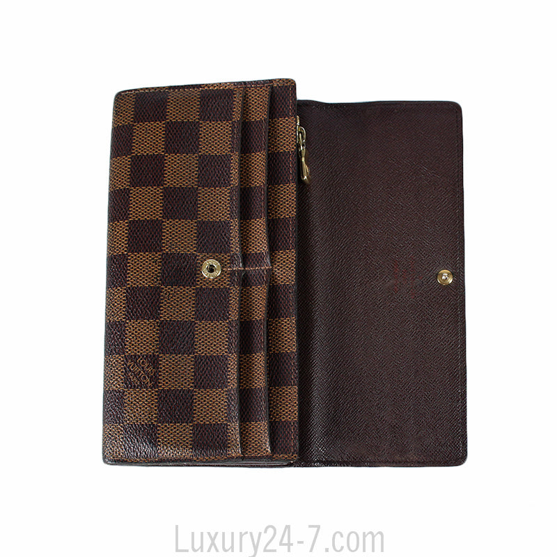 Louis Vuitton Damier Ebene Sarah Wallet