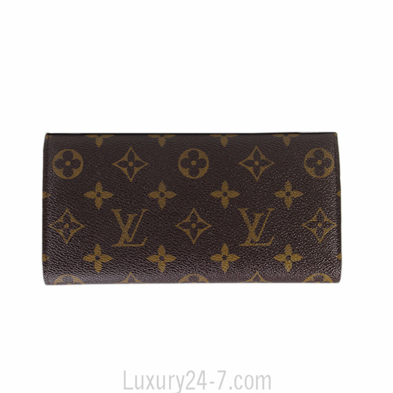 Louis Vuitton Emilie Monogram & Red Wallet