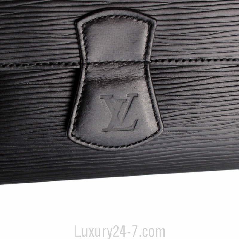 Louis Vuitton Black Epi Rouleau Bijoux Jewelry Roll Pouch