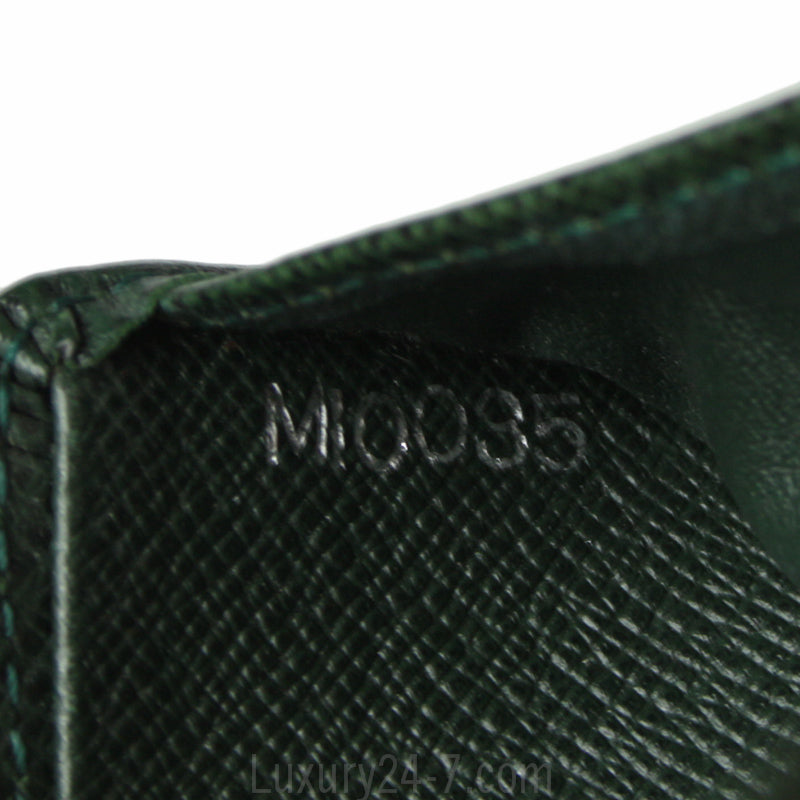 Louis Vuitton Tiaga Green Slender Mens Billfold Wallet