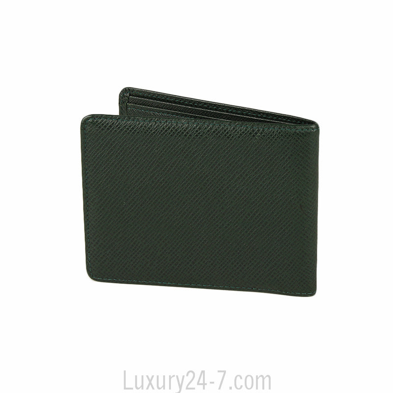 Louis Vuitton Tiaga Green Slender Mens Billfold Wallet