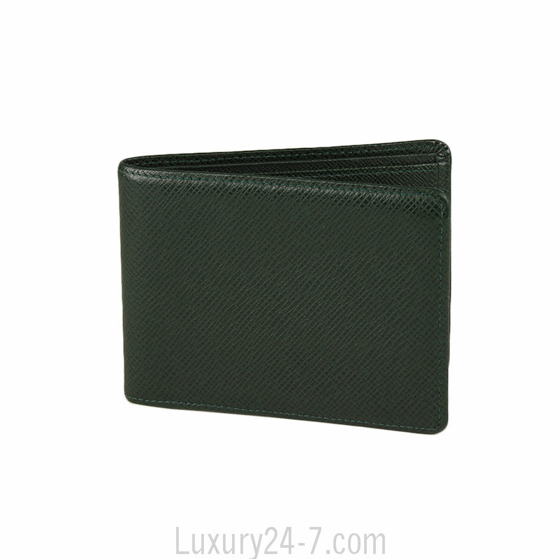 Louis Vuitton Tiaga Green Slender Mens Billfold Wallet