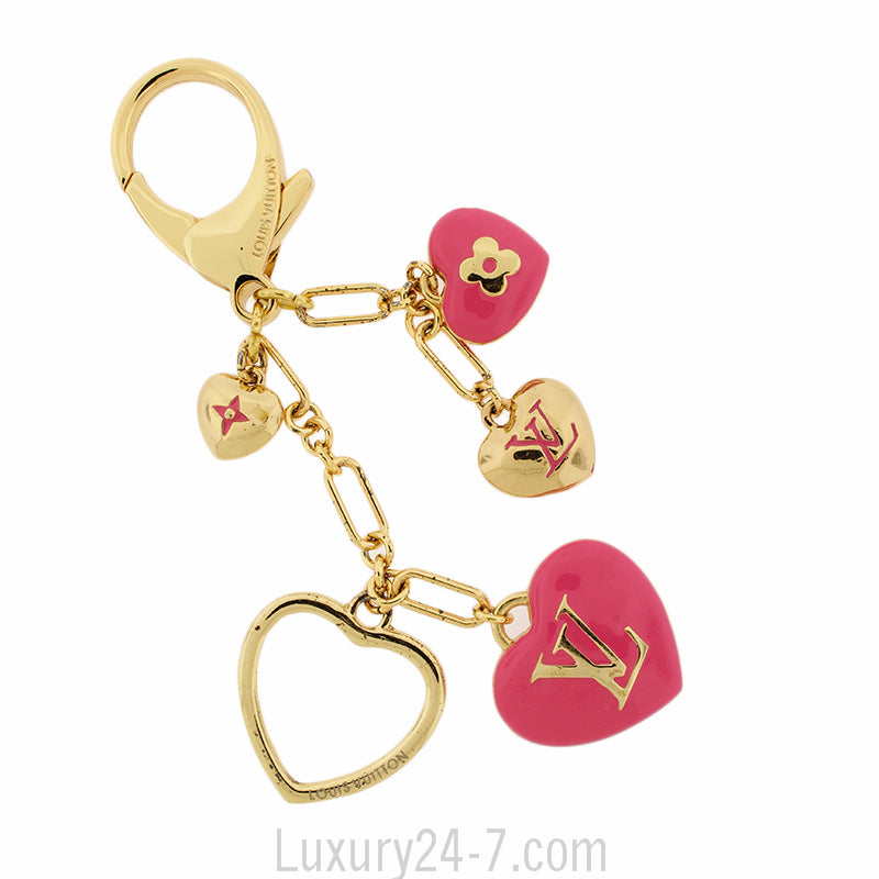 Louis Vuitton Coeurs Heart Bag Charm Keychain