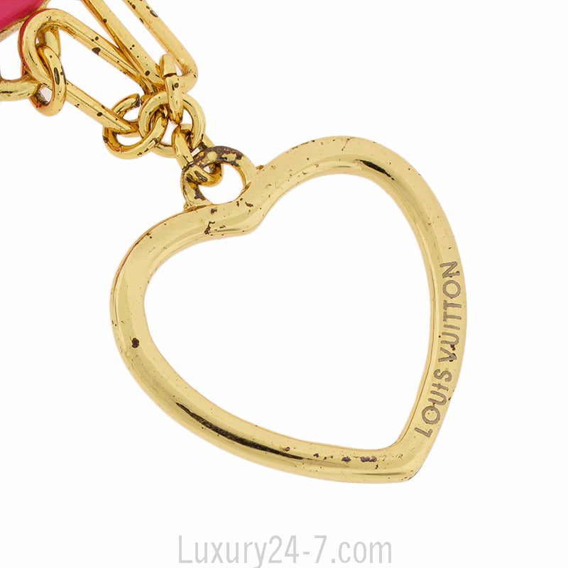 Louis Vuitton Coeurs Heart Bag Charm Keychain