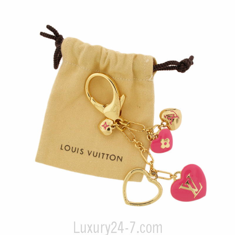Louis Vuitton Coeurs Heart Bag Charm Keychain