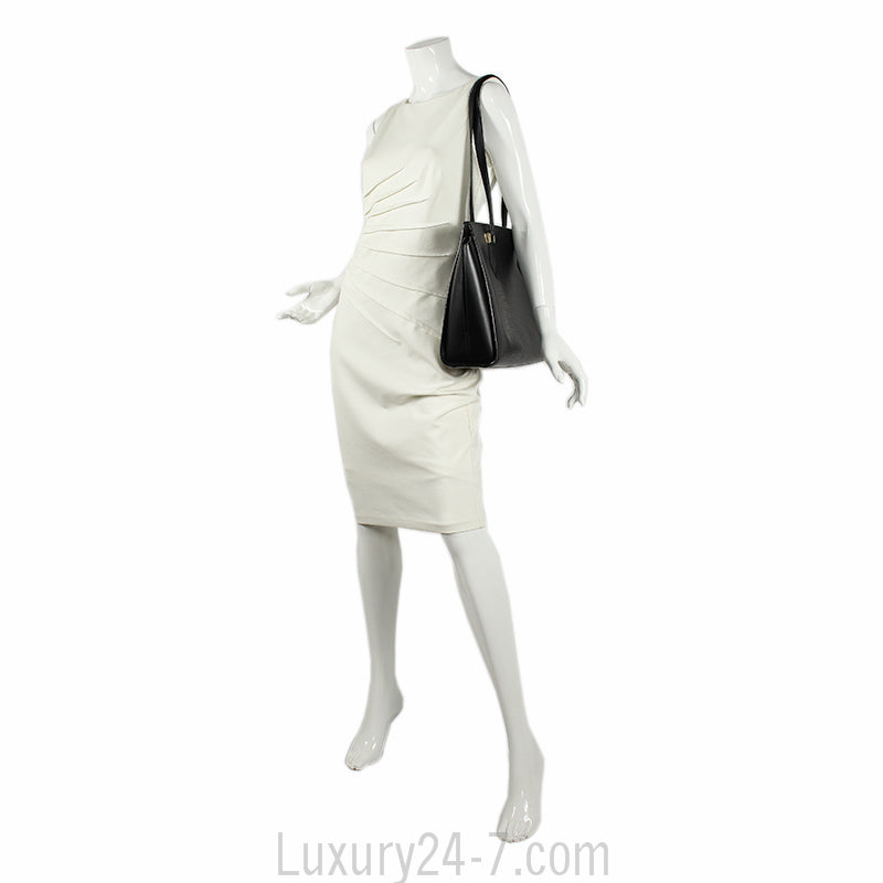 Louis Vuitton Black Epi Shoulder Tote Bag