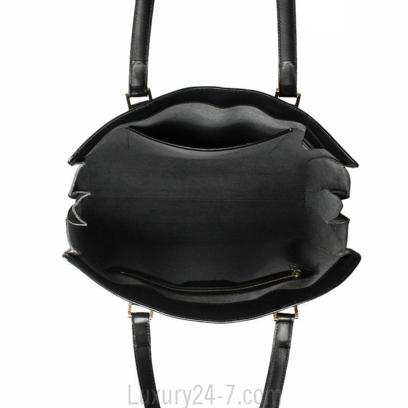 Louis Vuitton Black Epi Shoulder Tote Bag
