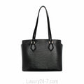 Louis Vuitton Black Epi Shoulder Tote Bag
