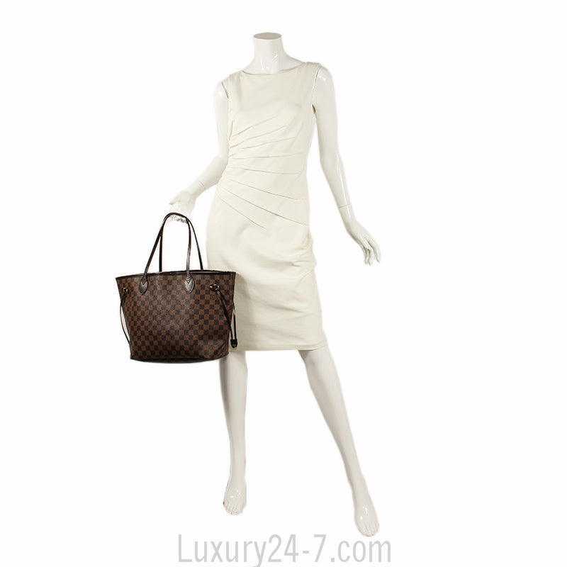 Louis Vuitton Damier Ebene Neverfull MM Tote