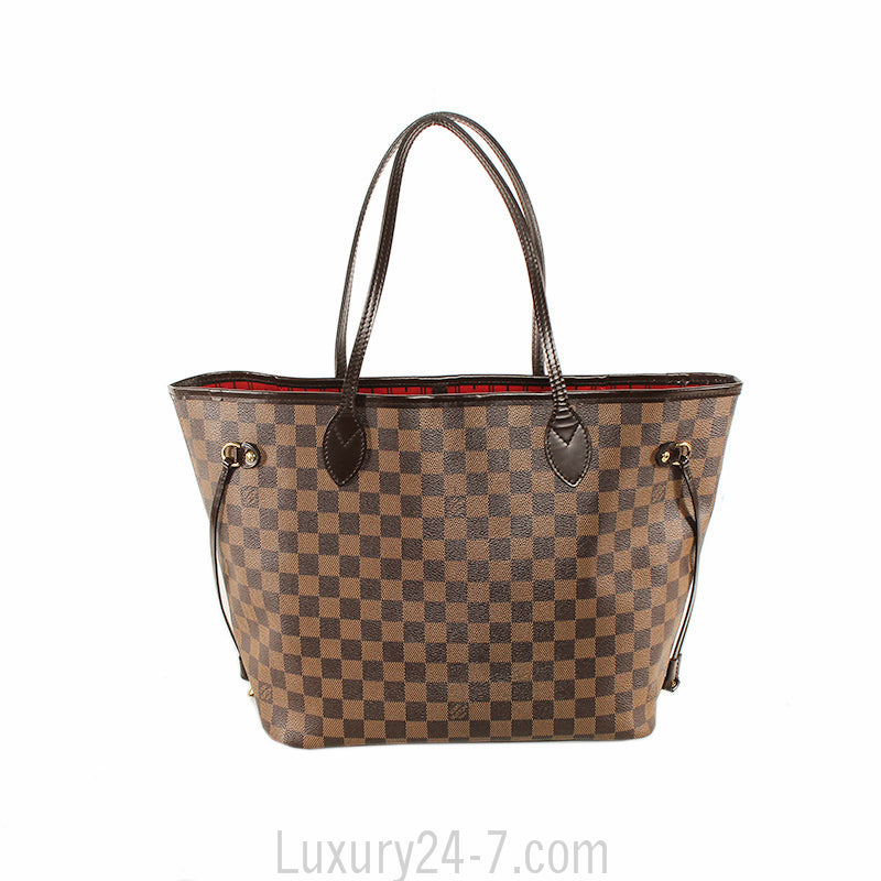 Louis Vuitton Damier Ebene Neverfull MM Tote