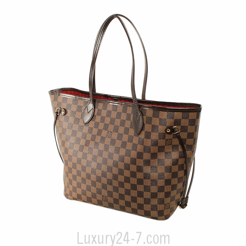 Louis Vuitton Damier Ebene Neverfull MM Tote