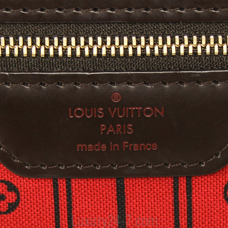 Louis Vuitton Damier Ebene Neverfull MM Tote