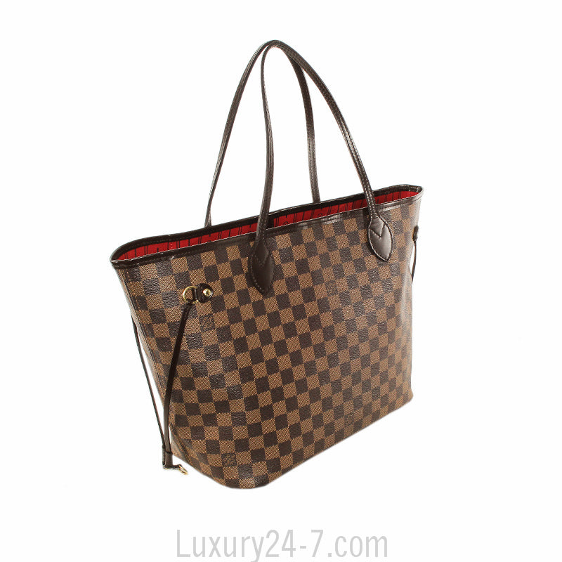 Louis Vuitton Damier Ebene Neverfull MM Tote