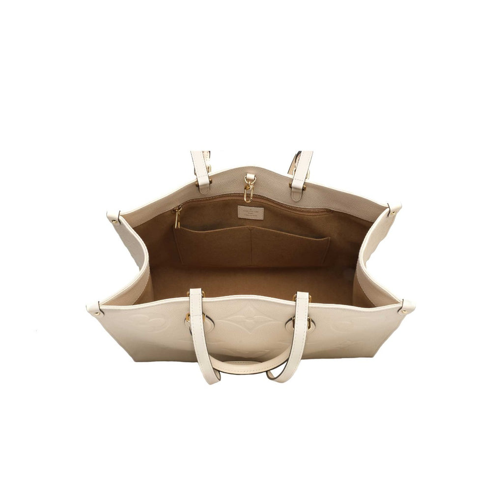 Louis Vuitton Cream Empreinte Giant Onthego Tote