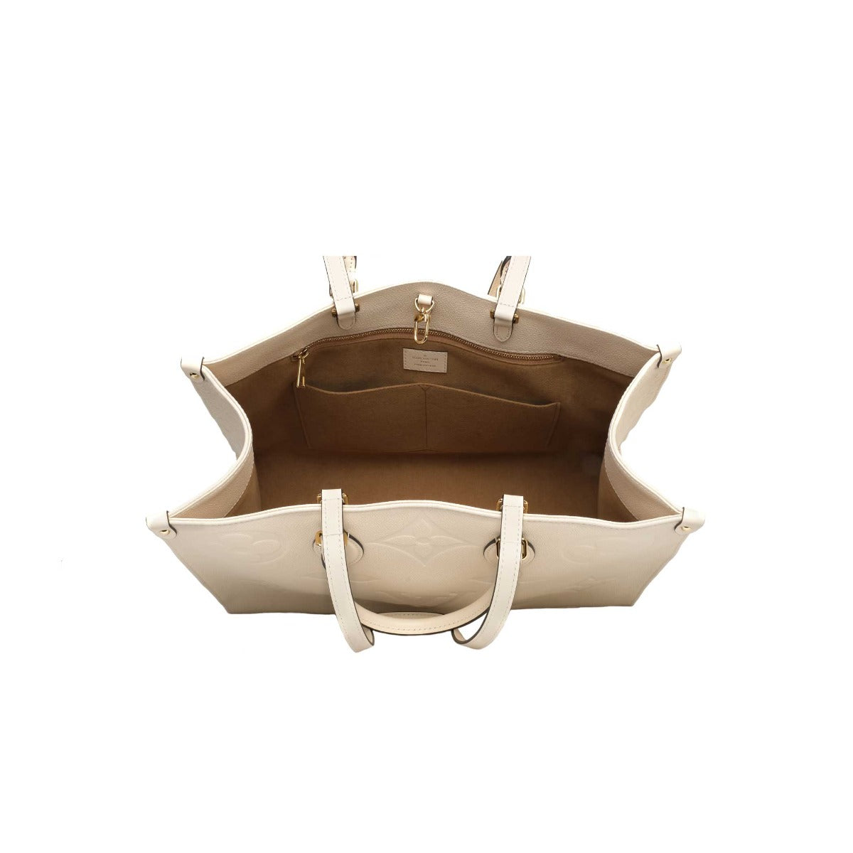 Louis Vuitton Cream Empreinte Giant Onthego Tote