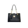 Gucci Black Medium Signature Padlock Tote
