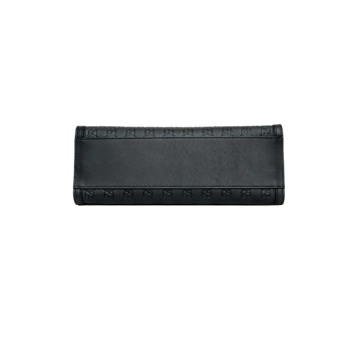 Gucci Black Medium Signature Padlock Tote