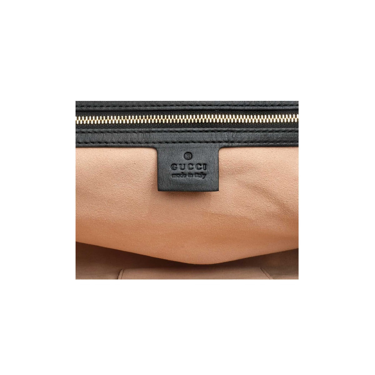 Gucci Black Medium Signature Padlock Tote