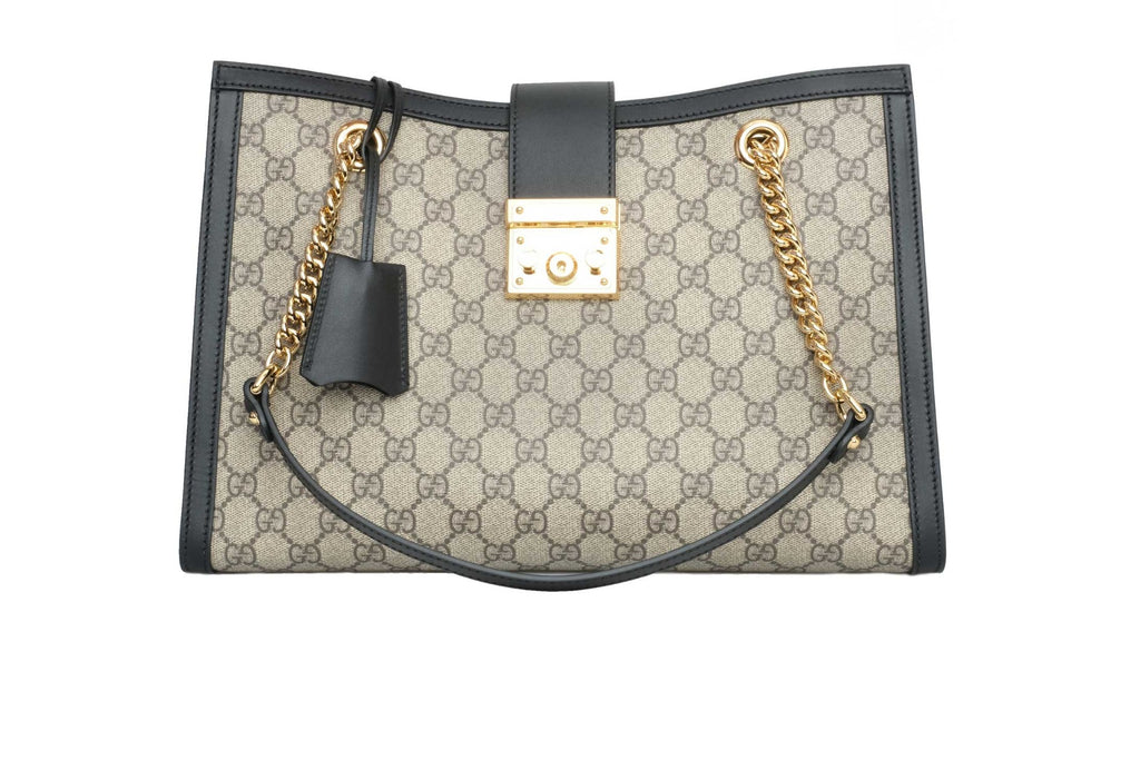 Gucci GG Supreme Medium Padlock Tote
