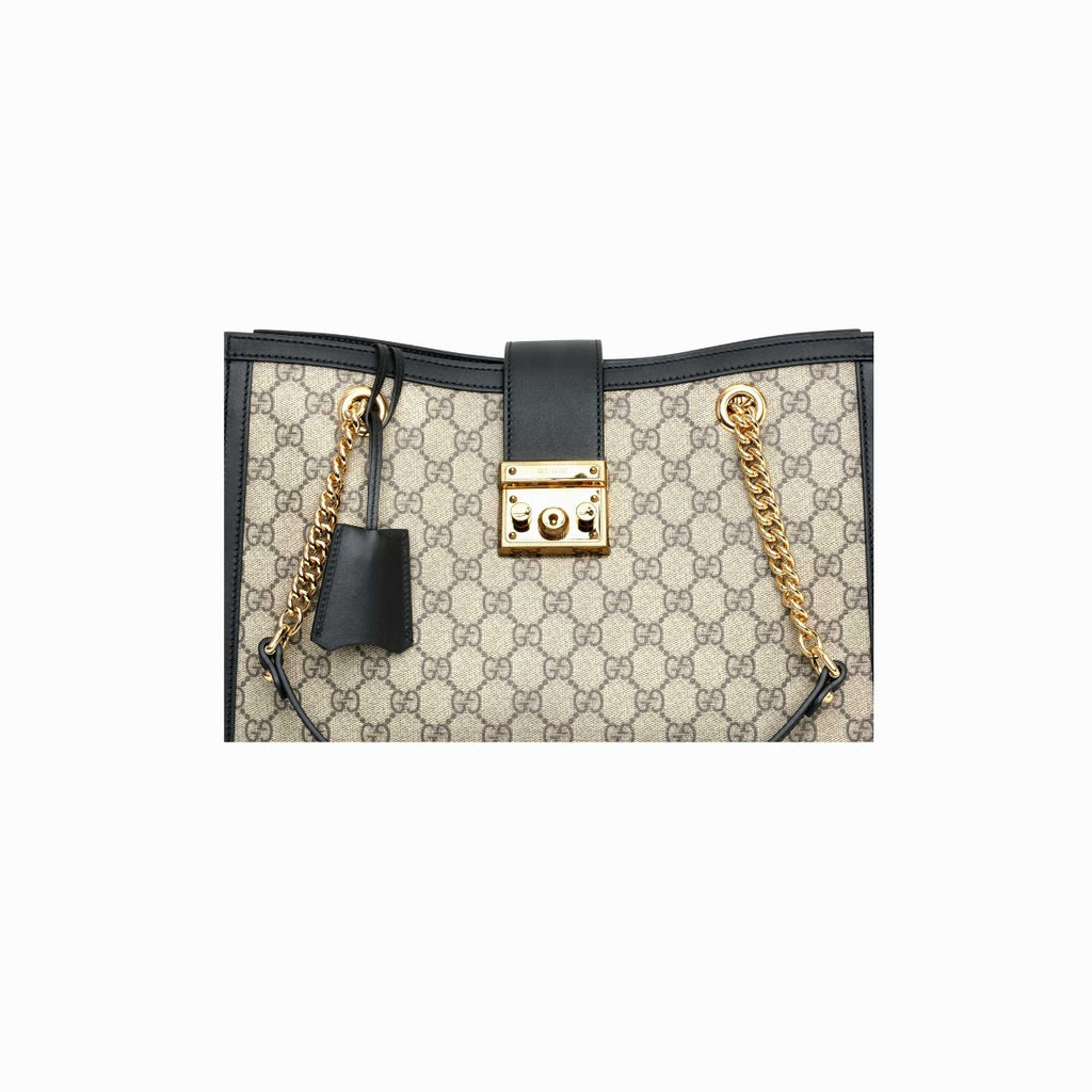 Gucci GG Supreme Medium Padlock Tote
