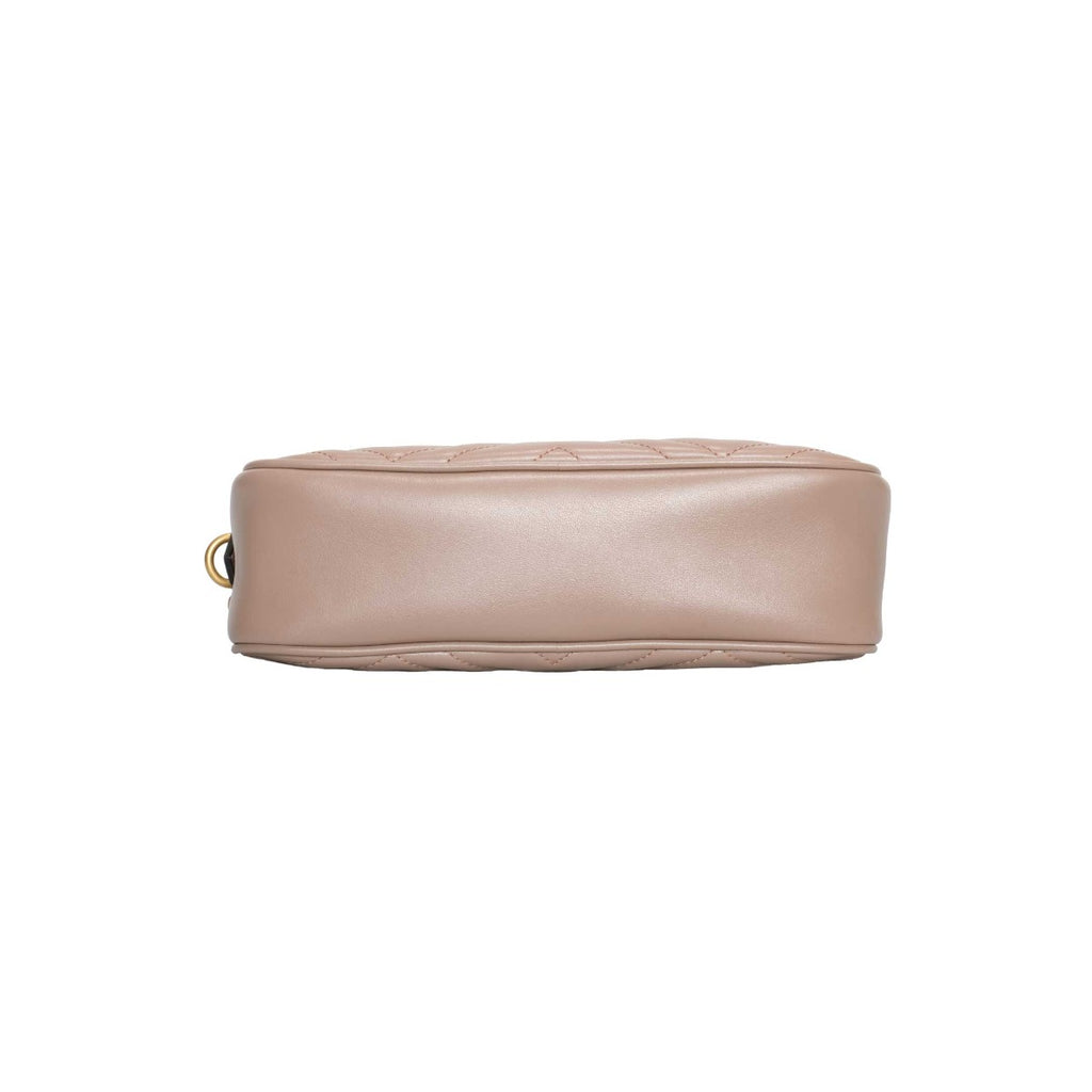 Gucci  Tan GG Marmont Small Camera Shoulder Bag