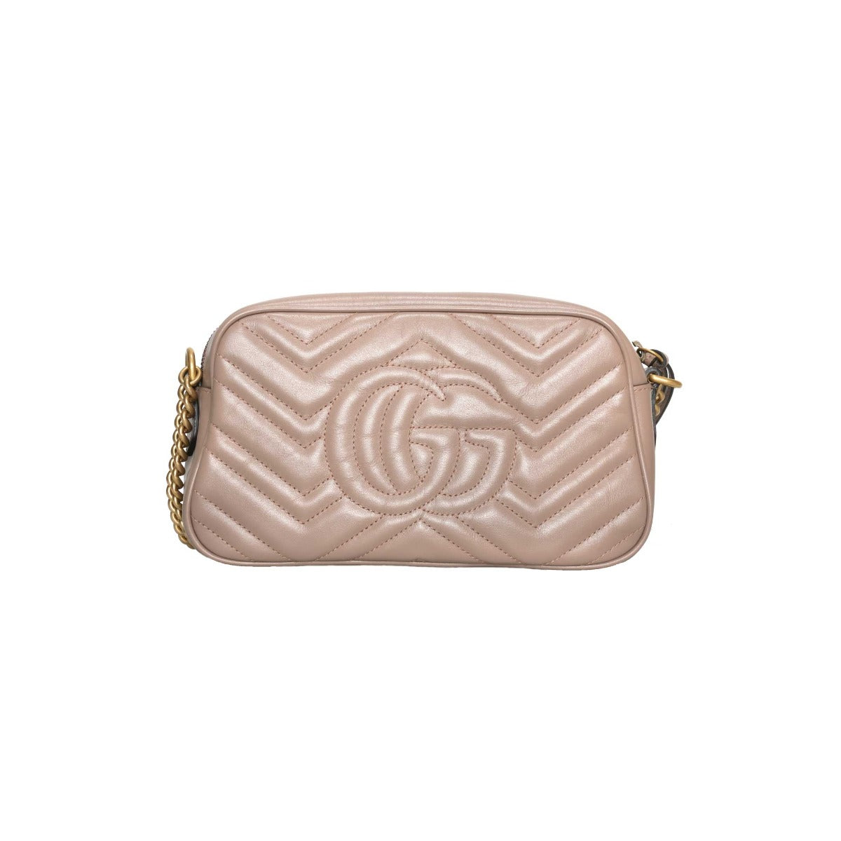 Gucci  Tan GG Marmont Small Camera Shoulder Bag