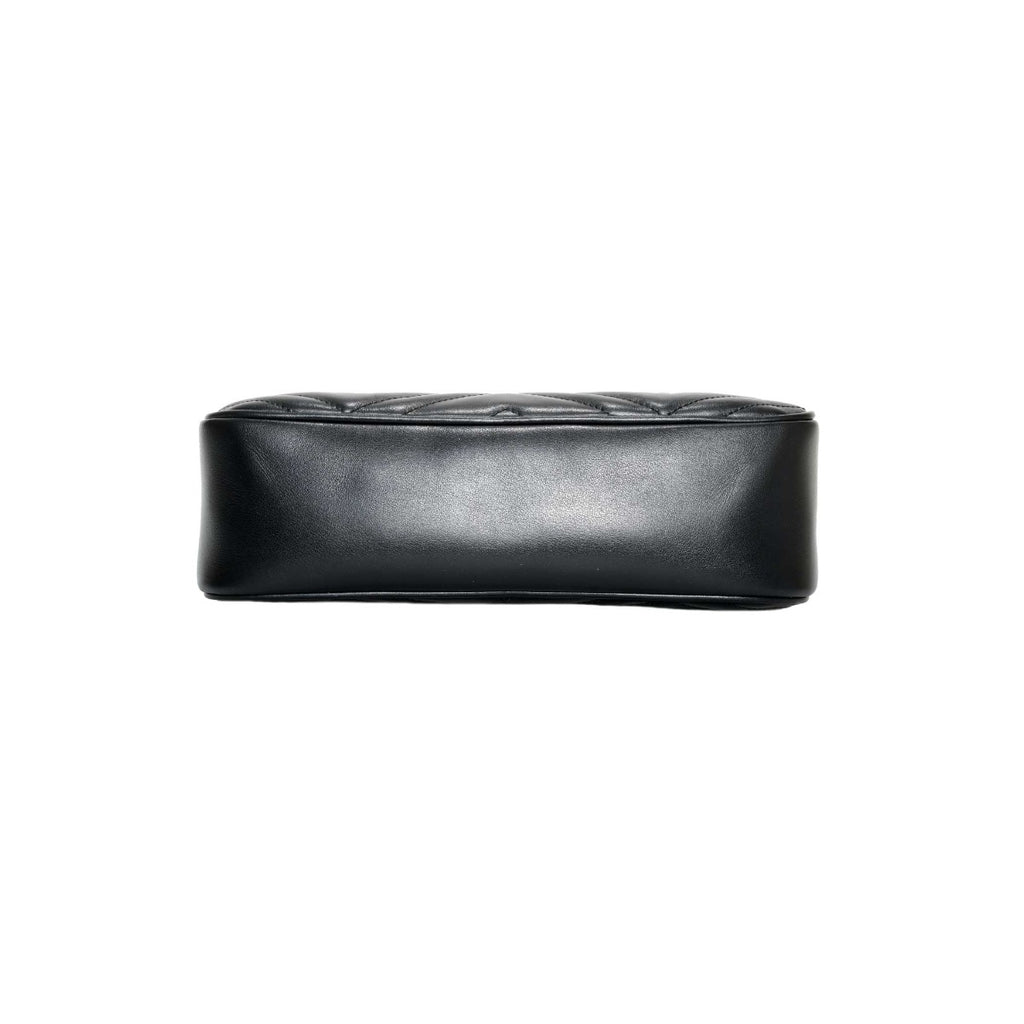 Gucci Black GG Marmont Small Matelassé Shoulder Bag